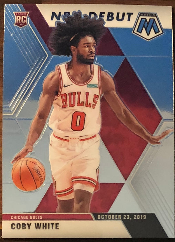 Coby White 2019-20 Panini Mosaic NBA Debut Rookie Card