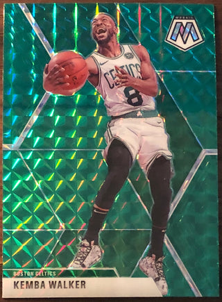 Kemba Walker 2019-20 Panini Mosaic Green Prizm Card