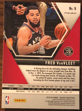 Fred VanFleet 2019-20 Panini Mosaic Green Prizm Card