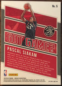 Pascal Siakam 2019-20 Panini Mosaic Green Prizm Got Game? Insert Card