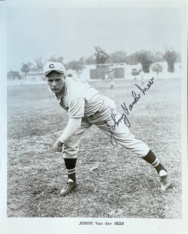 Johnny Vander Meer Autographed 8x10 Black & White Photo