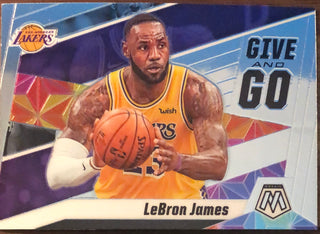 LeBron James 2019-20 Panini Mosaic Give and Go Insert Card