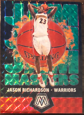 Jason Richardson 2019-20 Panini Mosaic Jam Masters Green Prizm Insert Card