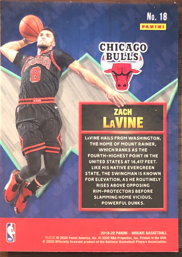 Zach LaVine 2019-20 Panini Mosaic Jam Masters Insert Card