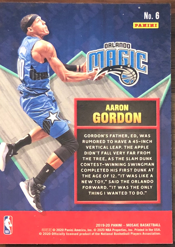 Aaron Gordon 2019-20 Panini Mosaic Jam Masters Insert Card