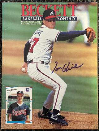 Tom Glavine Autographed Beckett Magazine November 1992