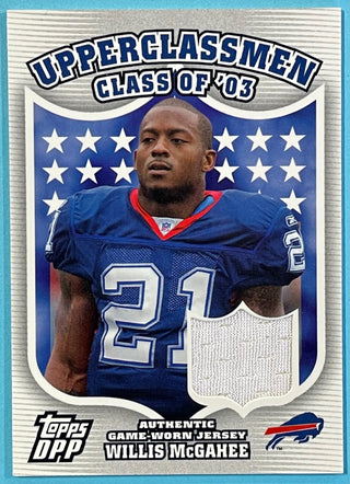 Willis McGahee 2006 Topps Jersey Card