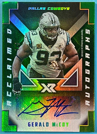 Gerald McCoy 2020 Autographed Panini XR Football Card #1/5