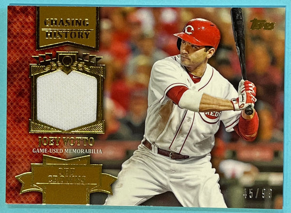 Joey Votto 2013 Topps Chasing History Game Used Jersey Card 45/99