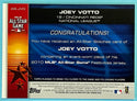 Joey Votto 2010 Topps All Star Game Workout Jersey Card