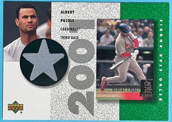 Albert Pujols 2002 Upper Deck Game Used Jersey Card