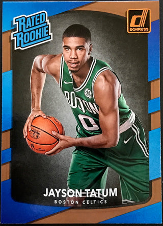 Jayson Tatum 2017-18 Panini Donruss Basketball Rookie Card