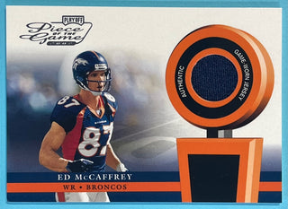 Ed McCaffrey 2002 Playoff Piece of the Game Game Used Jersey Card POG-17