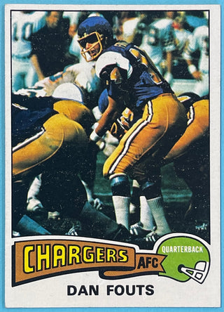 Dan Fouts 1975 Topps Rookie Football Card #357