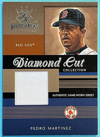 Pedro Martinez 2003 Donruss Diamond Kings Game-Worn Jersey Card DC-40