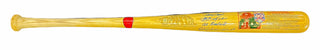 Carl Yastrzemski Johnny Bench Al Barlick Red Schoendienst Autographed Cooperstown Bat