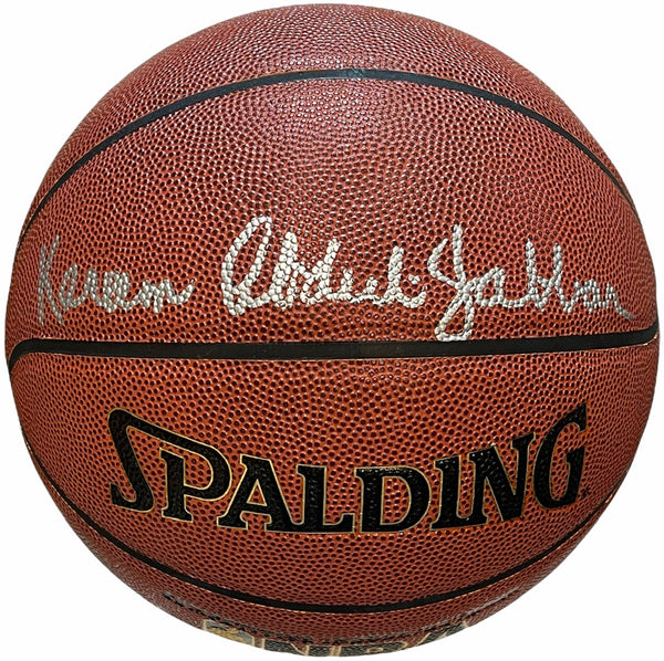 Kareem Abdul Jabbar Signed Spalding Indoor / Outdoor Basketball