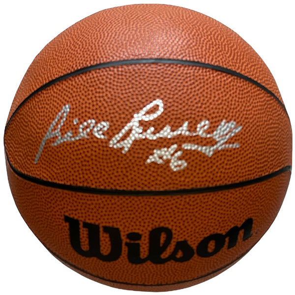 Bill Russell Autographed Wilson Medium Size Mini Basketball (JSA)