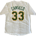 Jose Canseco Autographed Oakland Athletics White Jersey (JSA)