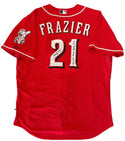 Todd Frazier 2012 Game Used Autographed Rookie Cincinnati Reds Jersey