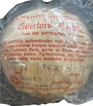 Tom Seaver No Hitter Game Used Baseball June 16 1978