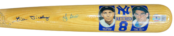 Yogi Berra and Bill Dickey autographed Cooperstown Bat (Beckett)