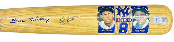 Bill Dickey and Yogi Berra autographed Cooperstown Bat (Beckett)