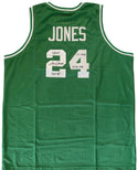 Sam Jones Autographed Boston Celtics Custom XL Jersey (PSA)