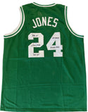 Sam Jones Autographed Boston Celtics Custom XL Jersey (JSA)