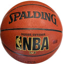 Sam Jones Autographed Spalding Indoor/Outdoor Basketball