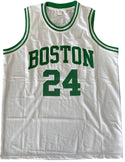 Sam Jones Autographed Boston Celtics Custom XL Jersey (JSA)