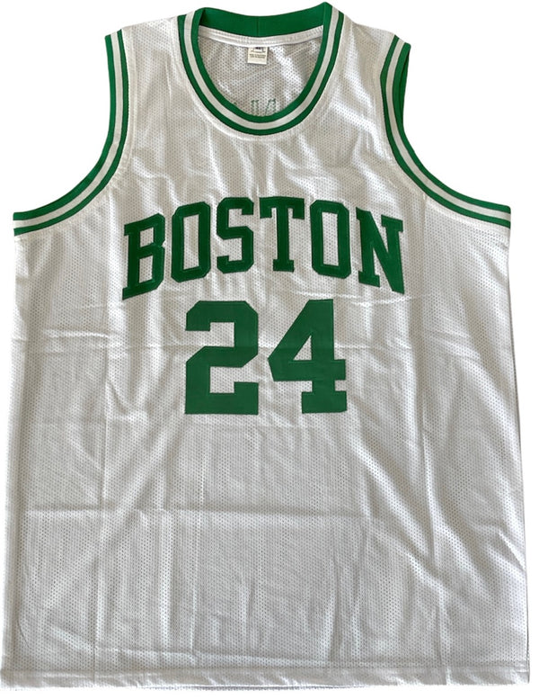 Sam Jones Autographed Boston Celtics Custom XL Jersey (JSA)