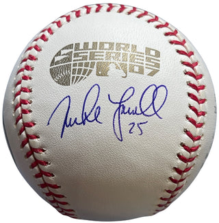 Mike Lowell Autographed 2007 Comemorative World Series Official Baseball