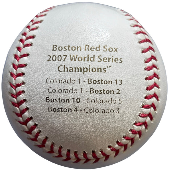 Mike Lowell Autographed 2007 Comemorative World Series Official Baseball