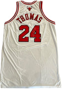 Tyrus Thomas Autographed Game Used 2006-07 Chicago Bulls White Authentic Jersey