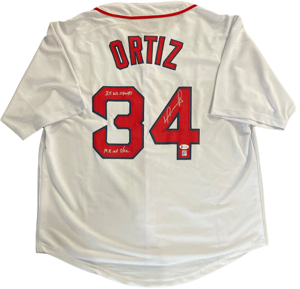 David Ortiz Autographed Boston Red Sox Jersey (Beckett)