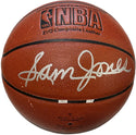 Sam Jones Autographed Spalding Indoor/Outdoor Basketball (Beckett)