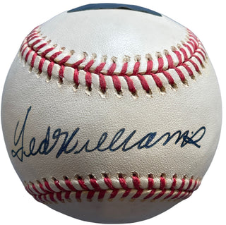 Ted Williams Autographed Official American League Baseball (Green Diamond)