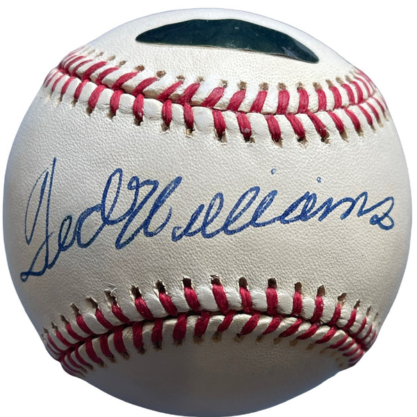 Ted Williams Autographed Official American League Baseball (Green Diamond)