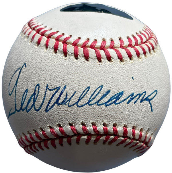 Ted Williams Autographed Official American League Baseball (Green Diamond)