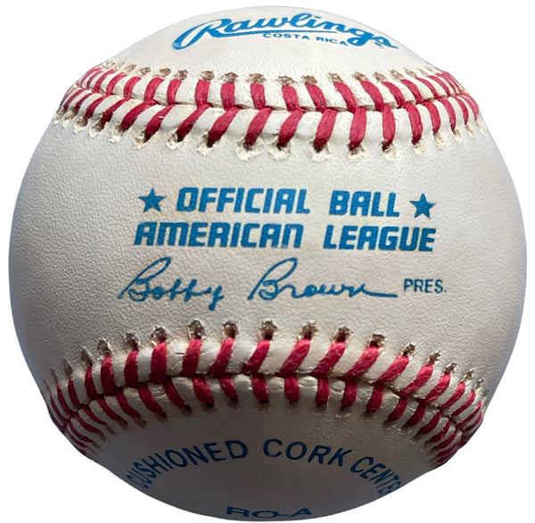 Ted Williams Autographed Official American League Baseball (Green Diamond)