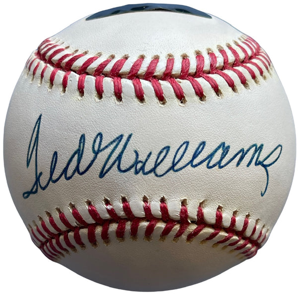 Ted Williams Autographed Official American League Baseball (Green Diamond)