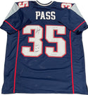 Patrick Pass "Patriots 3x SB Champs!, XXXVI, XXXVIII & XXXIX" Autographed New England Patriots Custom Jersey (JSA)