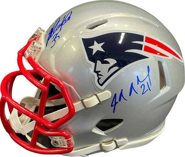 Super Bowl XXXVI Autographed New England Patriots Mini Helmet (JSA)