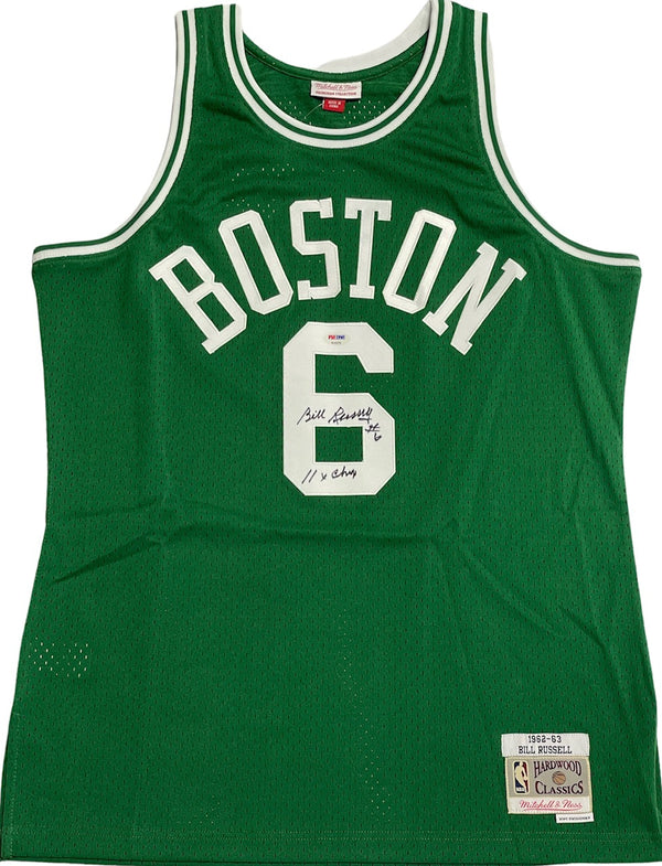 Bill Russell Autographed Mitchell & Ness Boston Celtics Swingman Jersey (PSA)