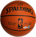 Bill Russell & Larry Bird Signed Autographed Indoor Outdoor Basketball (PSA)