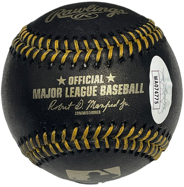 Tyler Herro "6MOY" Autographed Black Baseball (JSA)