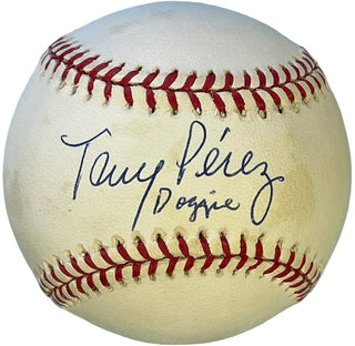 Tony Perez Autographed Official National League Baseball