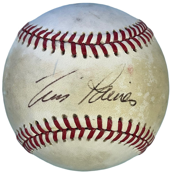 Tim Raines Autographed Official National League Baseball