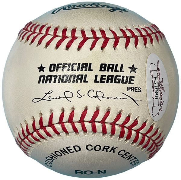 Hector Rodriguez Autographed Official National League Baseball (JSA)